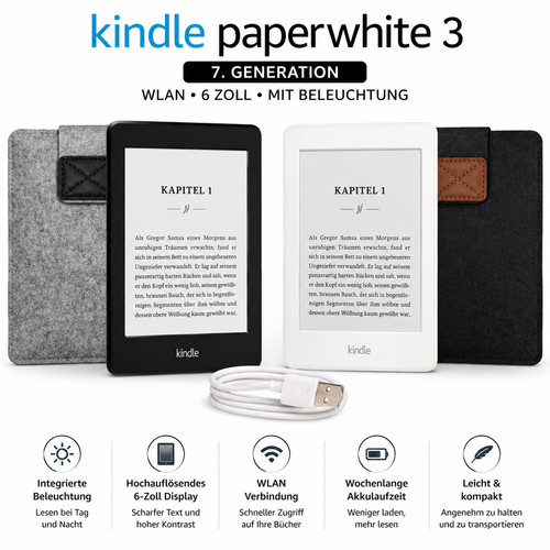 Amazon kindle paperwhite - kindle, 3