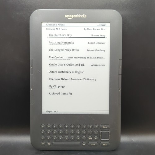Amazon kindle 3rd - amazon,