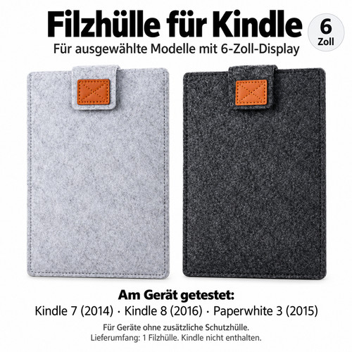 Custodia feltro per - kindle, 7